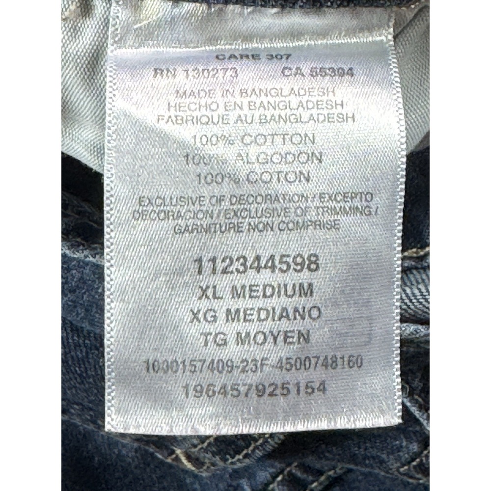 Lee Y2K Women's Denim Bib Overalls Wide Barrel Leg Style Size M - Picture 9 of 12